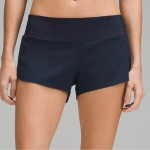 lululemon speed up low rise short 2.5” size 4 true navy NWT